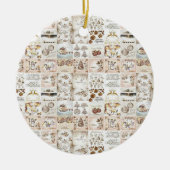 kerstcirkelversiering keramisch ornament (Voorkant)