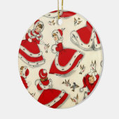 kerstcirkelversiering keramisch ornament (Links)