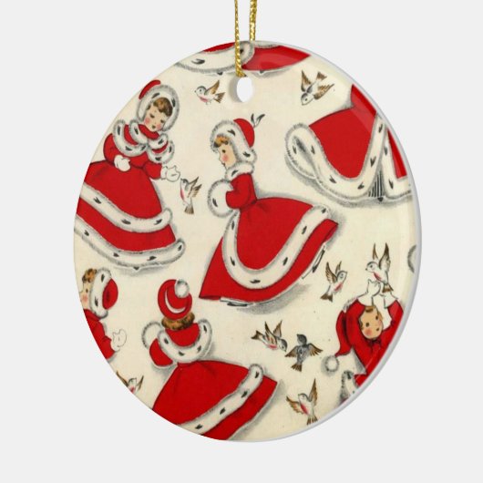 kerstcirkelversiering keramisch ornament (Links)