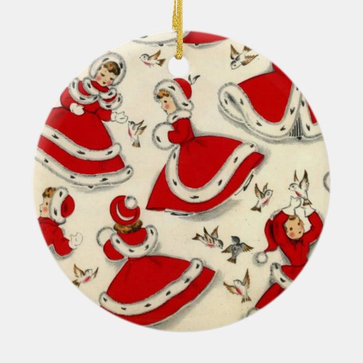 kerstcirkelversiering keramisch ornament (Achterkant)