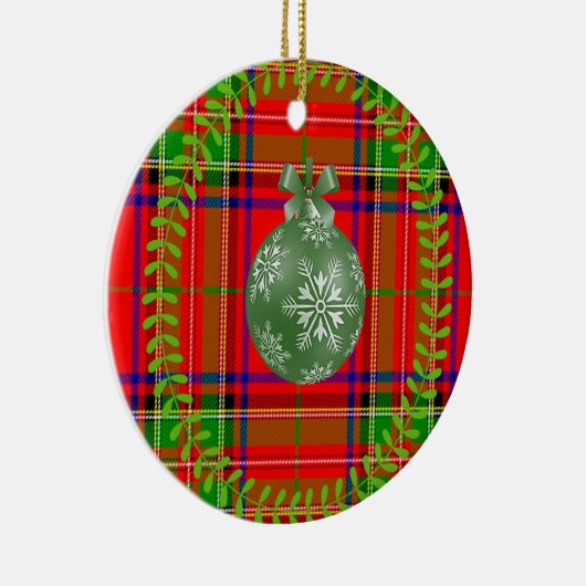 kerstcirkelversiering keramisch ornament (Rechts)