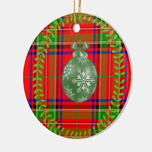 kerstcirkelversiering keramisch ornament (Links)