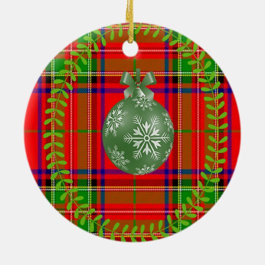 kerstcirkelversiering keramisch ornament (Achterkant)