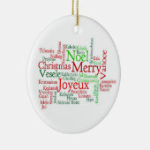 kerstcirkelversiering keramisch ornament (Rechts)