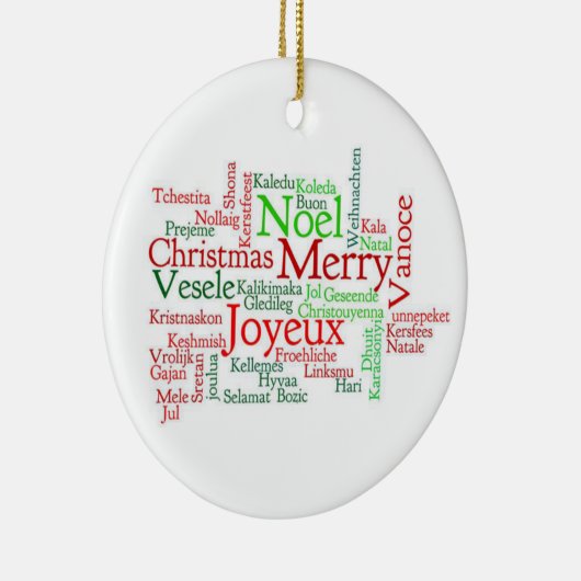 kerstcirkelversiering keramisch ornament (Rechts)