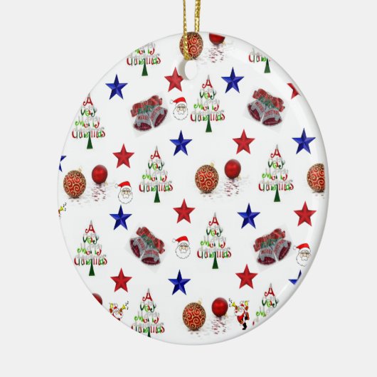 kerstcirkelversiering keramisch ornament (Links)