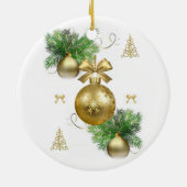 kerstcirkelversiering keramisch ornament (Achterkant)