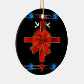kerstcirkelversiering keramisch ornament (Rechts)