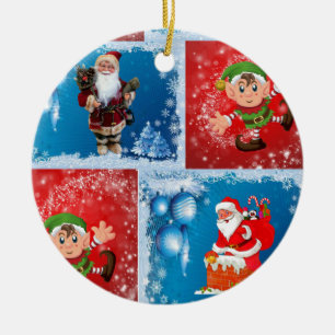 kerstcirkelversiering keramisch ornament