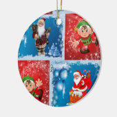 kerstcirkelversiering keramisch ornament (Links)