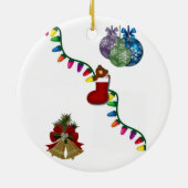 kerstcirkelversiering keramisch ornament (Achterkant)