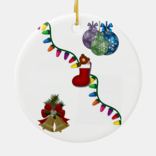 kerstcirkelversiering keramisch ornament