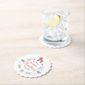 kerstcirkelvormig versiering en -dieren kartonnen onderzetters (Insitu)