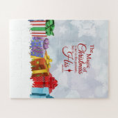 Kerstcitaat en cadeaus legpuzzel (Horizontaal)