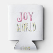 kerstcitaat, feestelijke typografie blikjeskoeler (Achterkant)