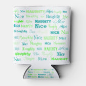 kerstcitaat Fun Naughty of Nice Blikjeskoeler (Voorkant)