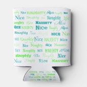 kerstcitaat Fun Naughty of Nice Blikjeskoeler (Achterkant)