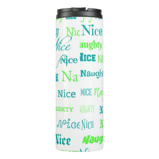 kerstcitaat Fun Naughty of Nice Thermosbeker (Achterkant)