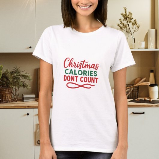 Kerstcitaat grappig dieet t-shirt