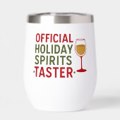 Kerstcitaat grappige feest geesten proever (Achterkant)