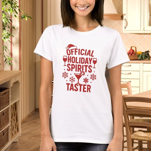 Kerstcitaat grappige feest geesten proever t-shirt