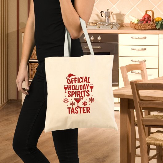 Kerstcitaat grappige feest geesten proever tote bag
