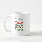 Kerstcitaat grappige snack tester naam koffiemok (Links)