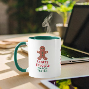 Kerstcitaat grappige snack tester peperkoek mok