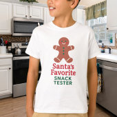 Kerstcitaat grappige snack tester t-shirt