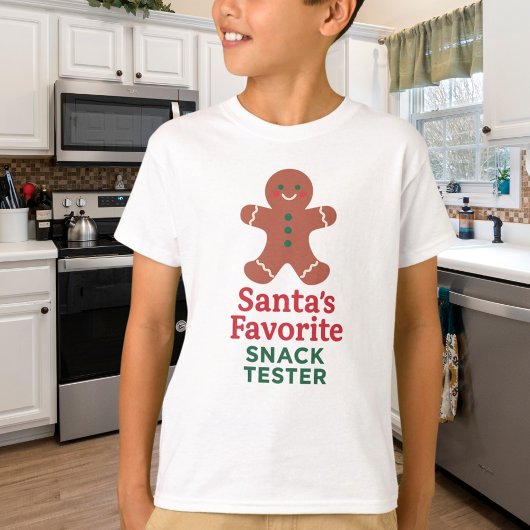 Kerstcitaat grappige snack tester t-shirt