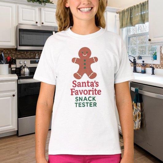 Kerstcitaat grappige snack tester t-shirt