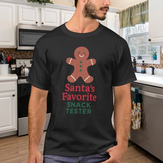 Kerstcitaat grappige snack tester t-shirt