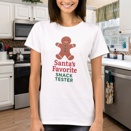 Kerstcitaat grappige snack tester t-shirt