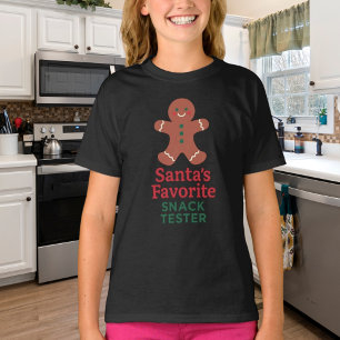 Kerstcitaat grappige snack tester t-shirt