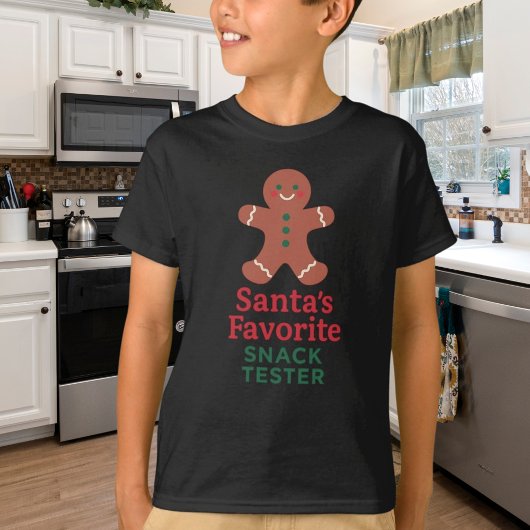 Kerstcitaat grappige snack tester t-shirt
