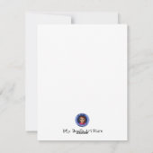 Kerstcitaat groene cartoonstijl feestdagenkaart (Achterkant)