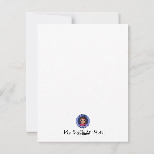 Kerstcitaat groene cartoonstijl feestdagenkaart (Achterkant)