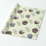 Kerstcitaat Meest Prachtige Tijd Foto Familie Cadeaupapier<br><div class="desc">"Het is de mooiste tijd van het jaar" Kerstcitaat of gezegde met waterverf holly illustratie voeg uw eigen foto's inpakpapier..</div>