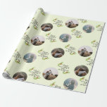 Kerstcitaat Meest Prachtige Tijd Foto Familie Cadeaupapier<br><div class="desc">"Het is de mooiste tijd van het jaar" Kerstcitaat of gezegde met waterverf holly illustratie voeg uw eigen foto's inpakpapier..</div>