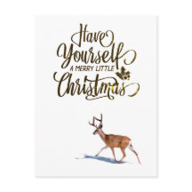 Kerstcitaat met rendier retro ontwerp