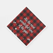 Kerstcitaat op Buffalo Pset Servet (Hoek)