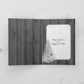 Kerstcitaat op zwart hout met een lichte touw kaart (Binnen)