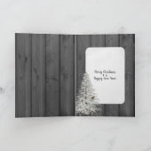 Kerstcitaat op zwart hout met licht kaart (Binnen)