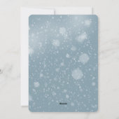 Kerstcitaat Rood Boerderij Huis Sneeuwwinterlandsc Feestdagenkaart (Achterkant)