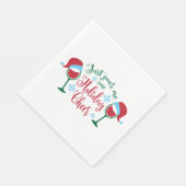 Kerstcitaat Typografie - Pour some Holiday Chee Servet (Hoek)