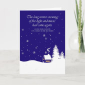 Kerstcitaat uit Little House on the Prairie Winter Feestdagen Kaart (Voorkant)