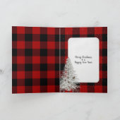 Kerstcitaat voor goudhefgif en sneeuwvlokken kaart (Binnen)