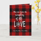 Kerstcitaat voor goudhefgif en sneeuwvlokken kaart (Gele Bloem)