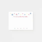 Kerstcitaat voor militaire familie Snowflakes Post-it® Notes (Voorkant)