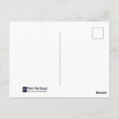 Kerstcitaat Waterverf Paarse briefing Briefkaart (Achterkant)